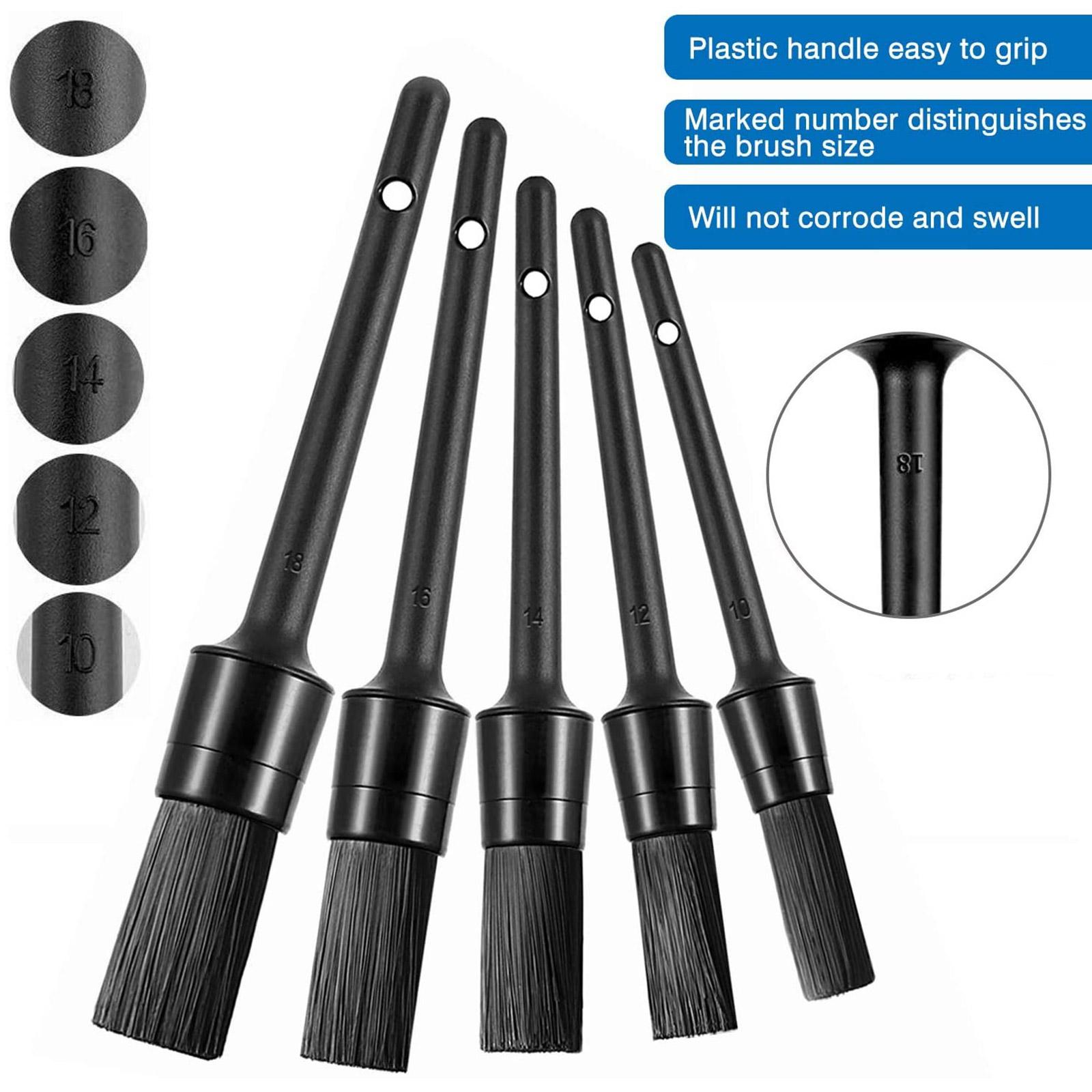 DetailPro 5-Piece Car Detailing Brush Kit