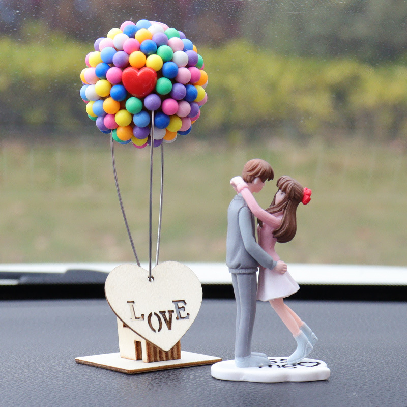 Cute Couple Dashboard Ornament Set