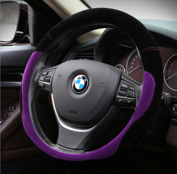 Plush Winter Steering Wheel Cover