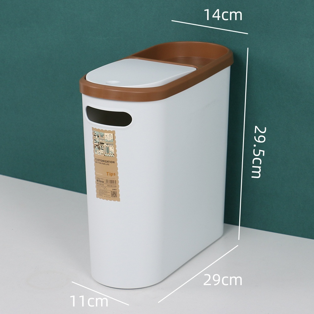 Press-Lid Mini Car Trash Can