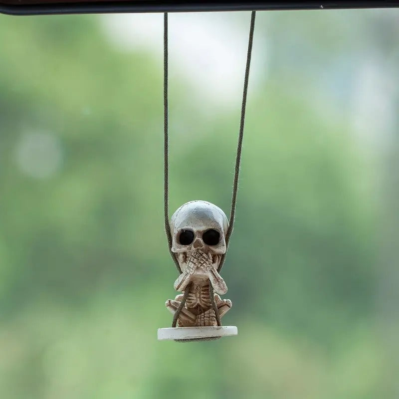 Skull Rearview Mirror Pendant