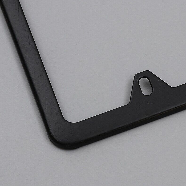 Black Stainless License Plate Frame Set