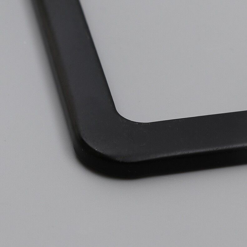 Black Stainless License Plate Frame Set
