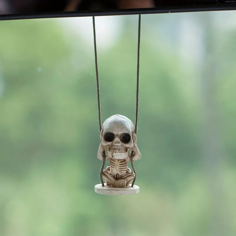 Skull Rearview Mirror Pendant