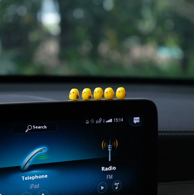 Quack Joy Mini Duck Dashboard Ornament Set
