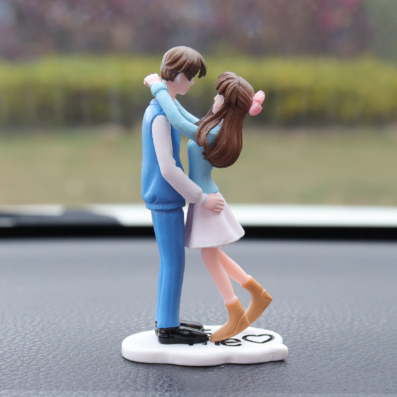 Cute Couple Dashboard Ornament Set