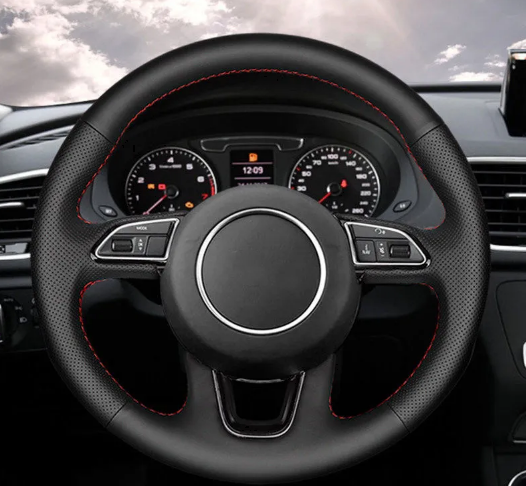 ComfortGrip Hand-Sewn Steering Wheel Cover