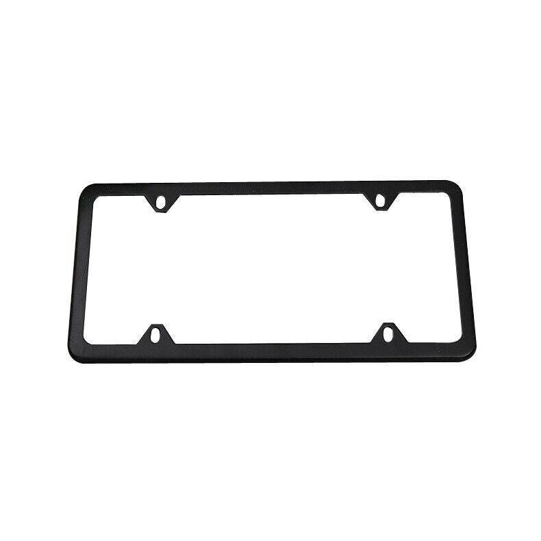 Black Stainless License Plate Frame Set