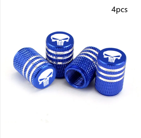 Skull Tire Valve Cap Set