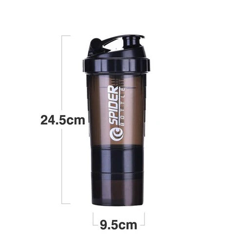 Premium Protein Shaker with Storage Cups
