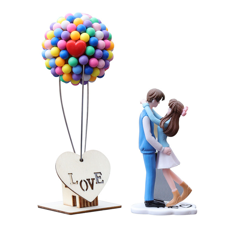 Cute Couple Dashboard Ornament Set