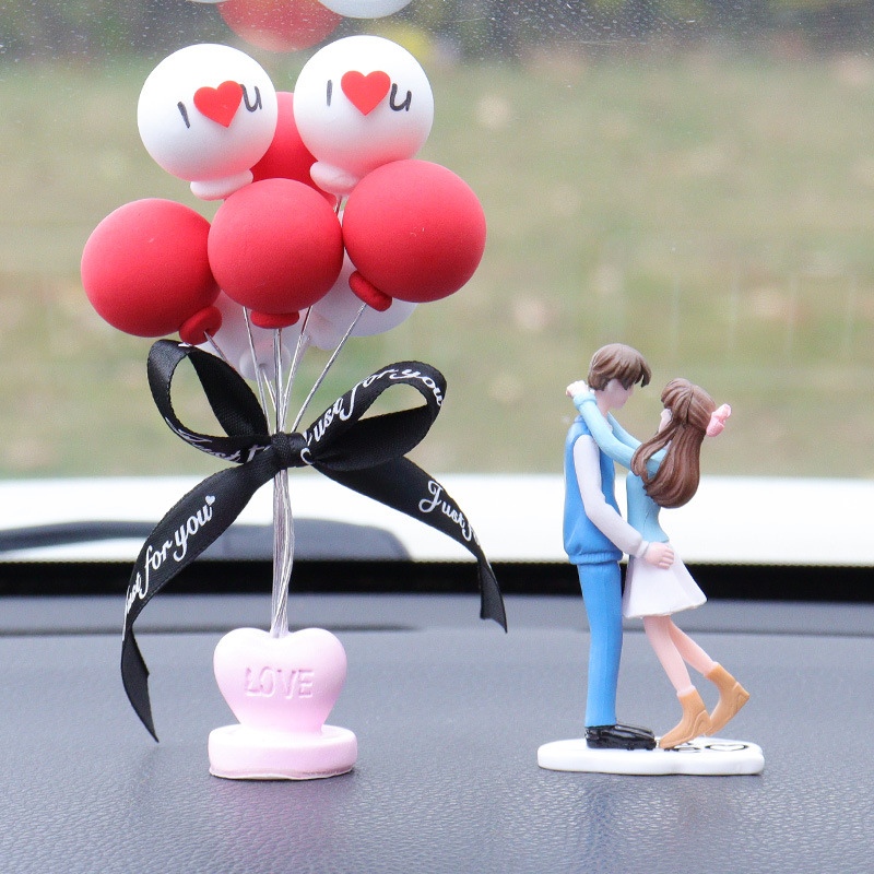 Cute Couple Dashboard Ornament Set