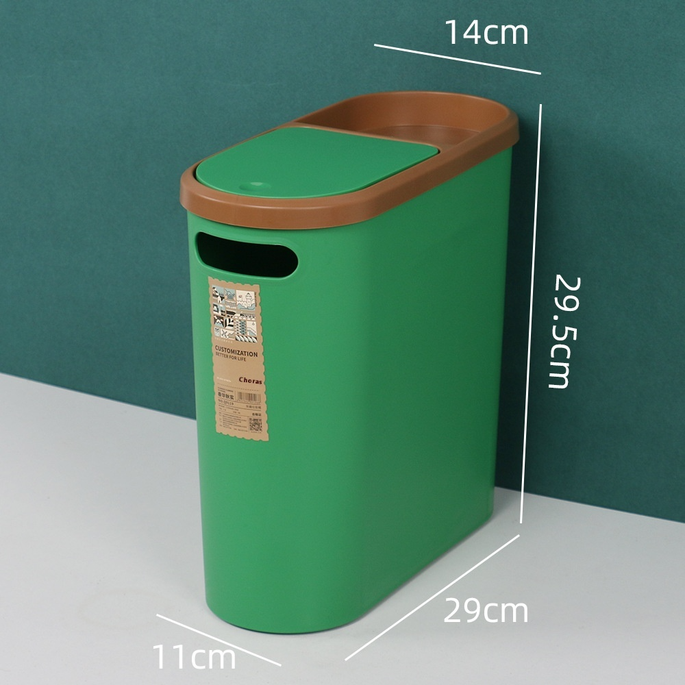 Press-Lid Mini Car Trash Can