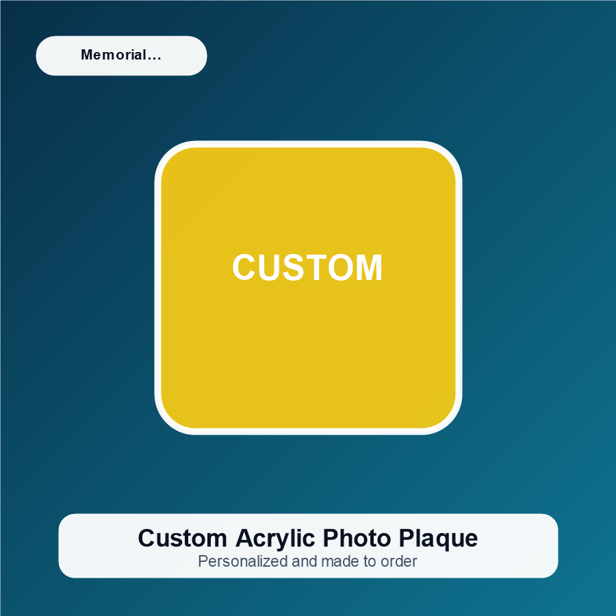 Custom Acrylic Photo Plaque