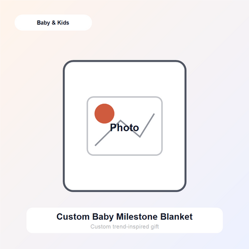 Custom Baby Milestone Blanket