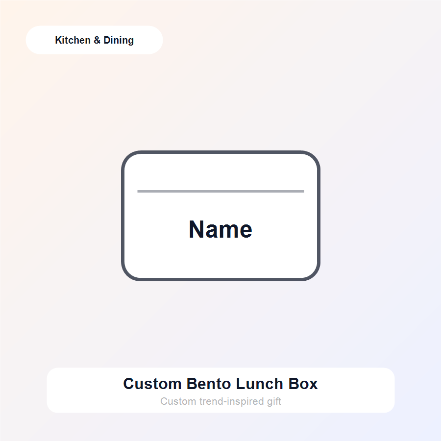 Custom Bento Lunch Box