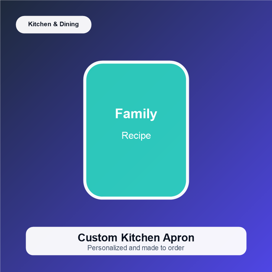 Custom Kitchen Apron