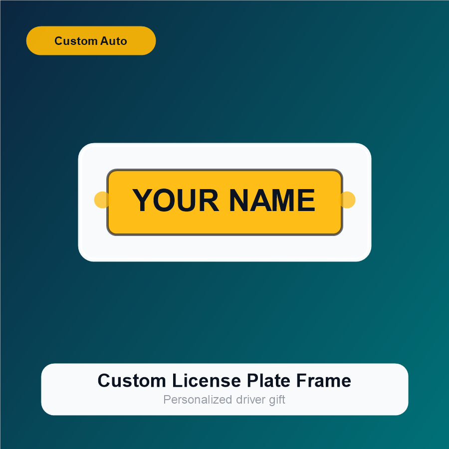 Custom License Plate Frame