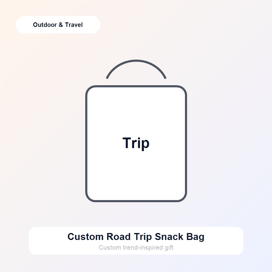 Custom Road Trip Snack Bag