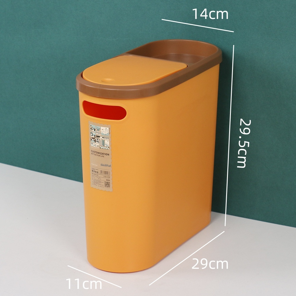 Press-Lid Mini Car Trash Can
