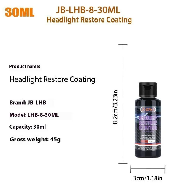 Headlight Clarity Restore Coating
