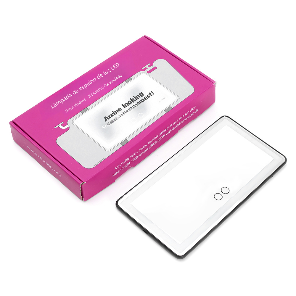 LED Visor Vanity Mirror with 3 Light Modes