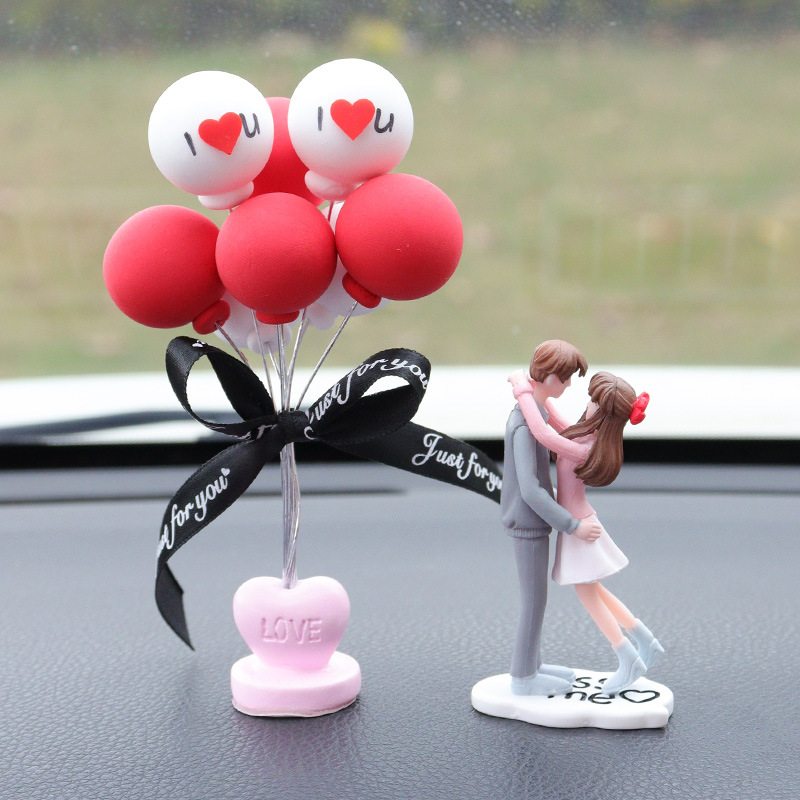 Cute Couple Dashboard Ornament Set