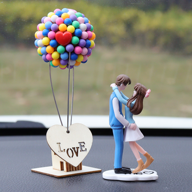 Cute Couple Dashboard Ornament Set
