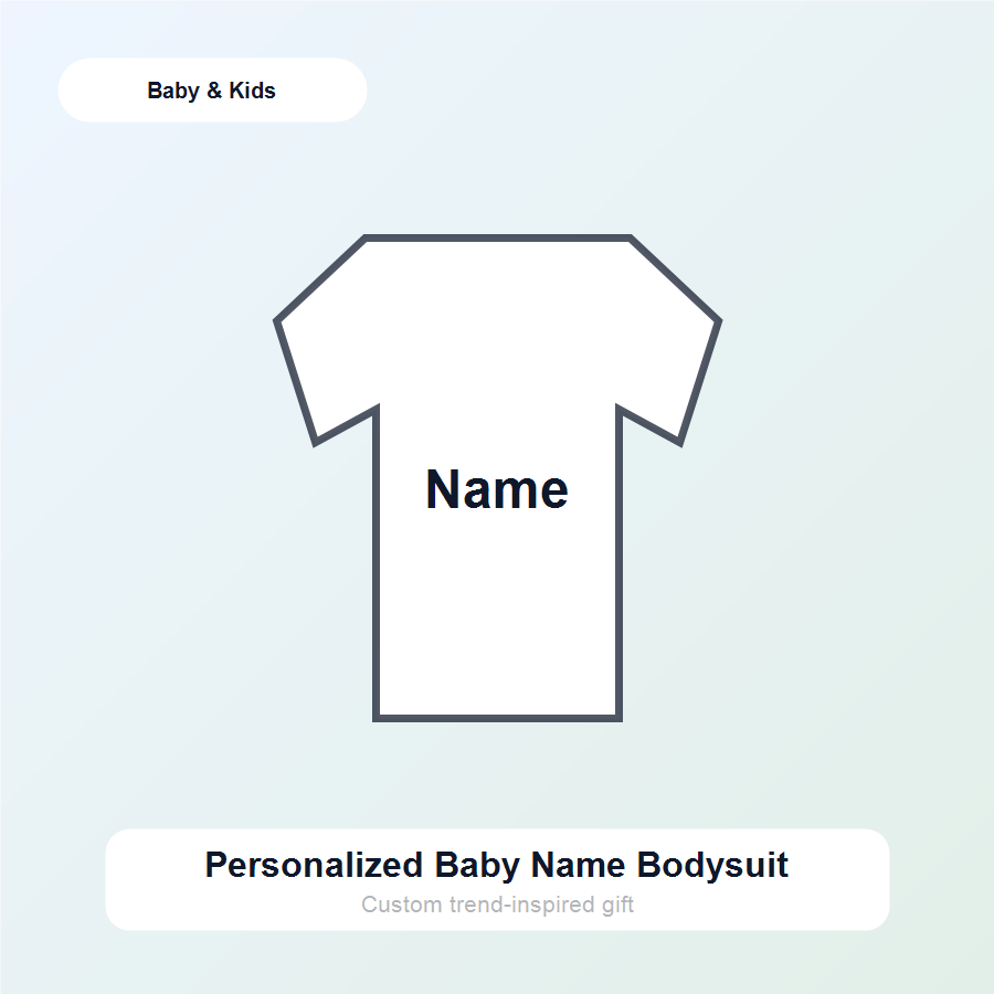 Personalized Baby Name Bodysuit