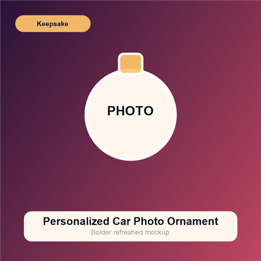 Personalized Car Photo Ornament