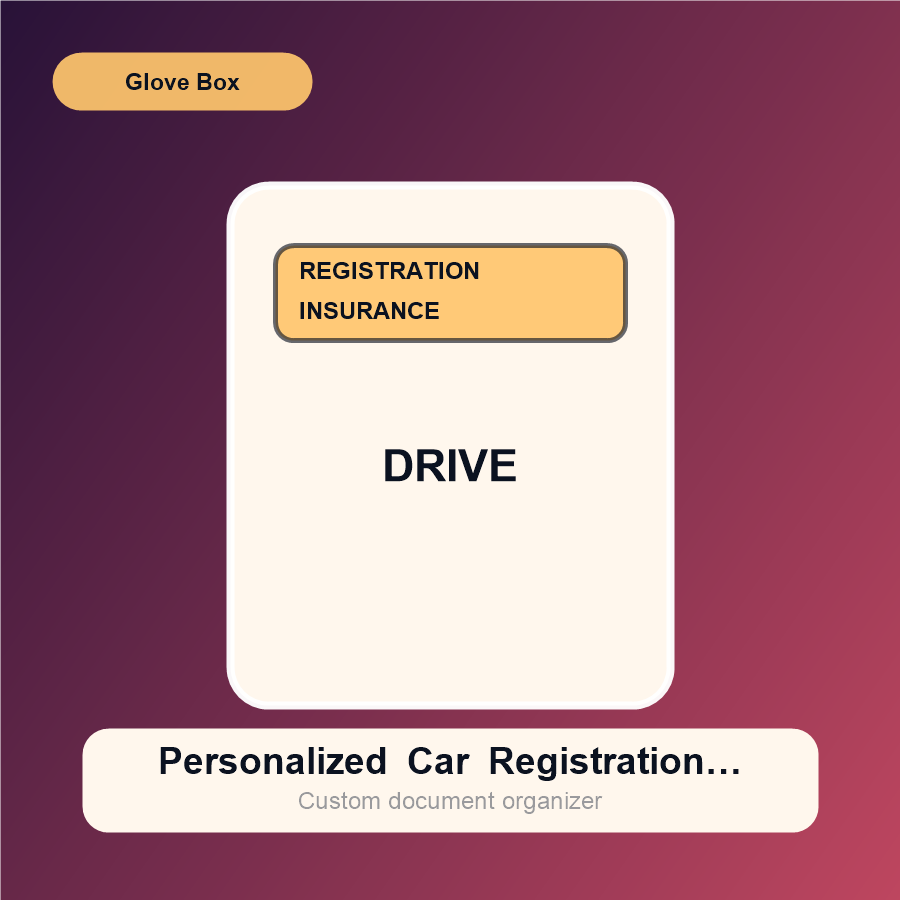 Personalized Car Registration Holder