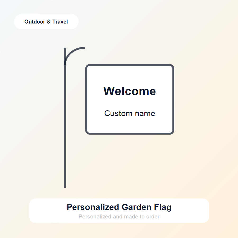 Personalized Garden Flag