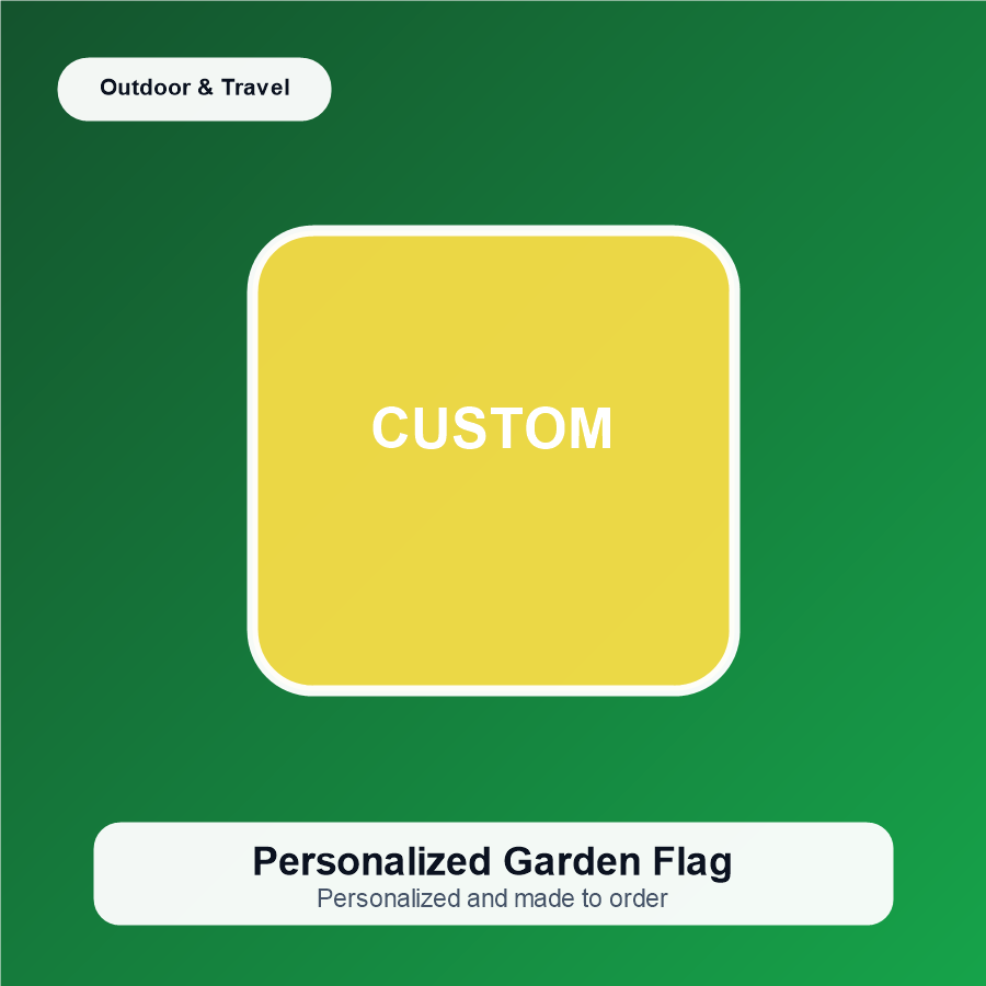 Personalized Garden Flag