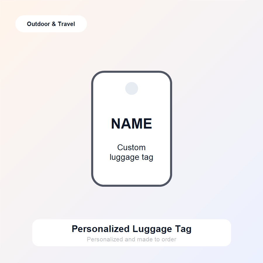 Personalized Luggage Tag