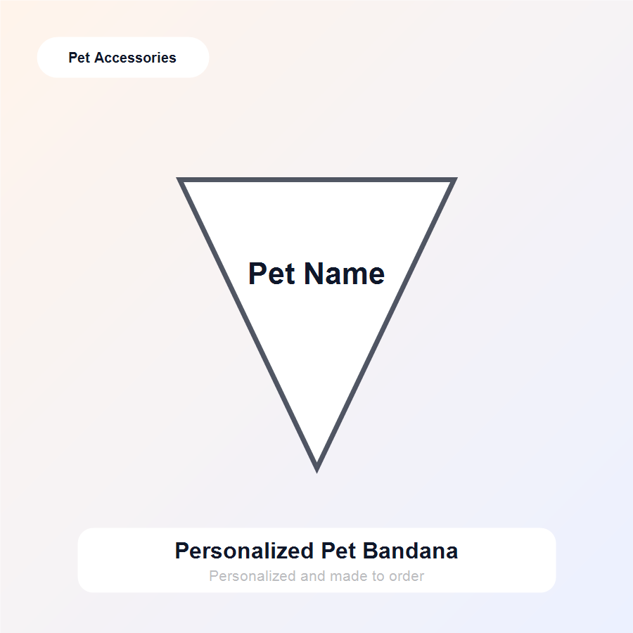 Personalized Pet Bandana