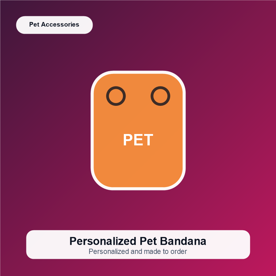 Personalized Pet Bandana