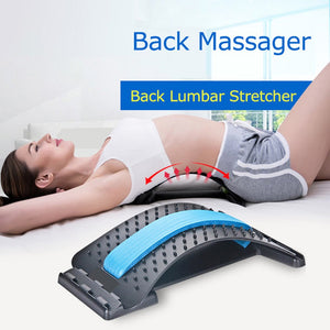 Back Lumbar Stretcher Support Massager Fitness