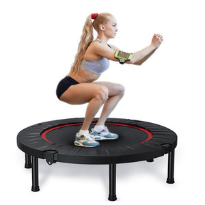 40" Exercise Mini Trampoline - Fitness Exercise Rebounder Trampoline Indoor Outdoor Workout