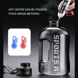 Water Bottle with Handle 1.7L Large Sports Water Bottle Half Gallon BPA Free Plastic