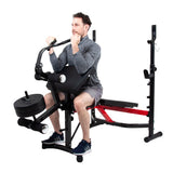 Olympic Weight Bench with Arm Curl and Curl Bar Attachment, 300 Lbs. Weight Limit