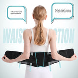 Reflective Workout Lumbar Belt - Well Fit Adjustable Tightness Fitness Waist Belt